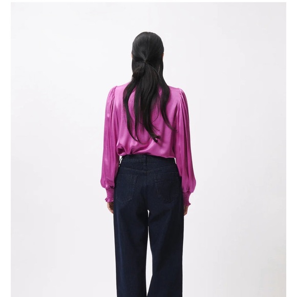 NWT FRNCH Long Sleeve Blouse - Picture 2 of 7